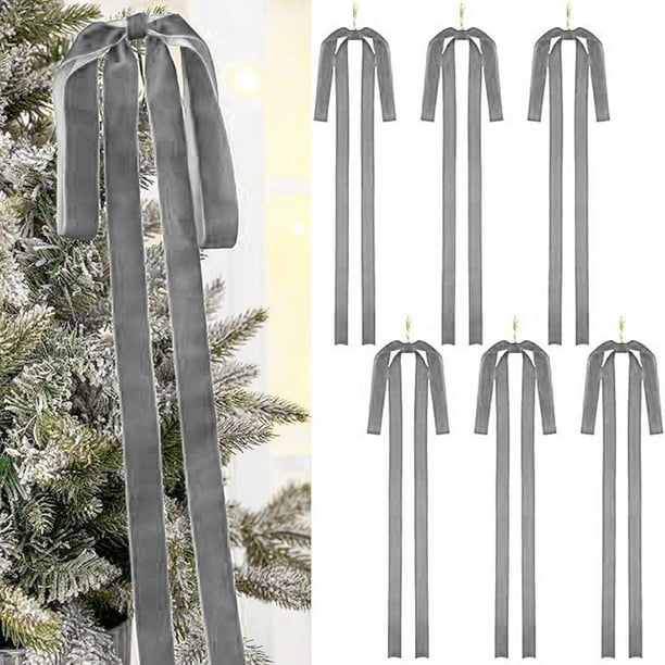12 Adornos De Lazo De Terciopelo Extragrandes De 40 X 60 Cm Para Rbol De Navidad, Terciopelo, 16 X 24 Pulgadas, Diseo De Lazo, Rojo, Para Decoracin Navidea Del Hogar, Para Adornos, UKHBMC