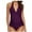 Purple, variant on Tankini Sets for Women Women's Solid Swimwear Halter Bikini Push Up Padded Two Piece Swimsuit 2025 Tankinis Set