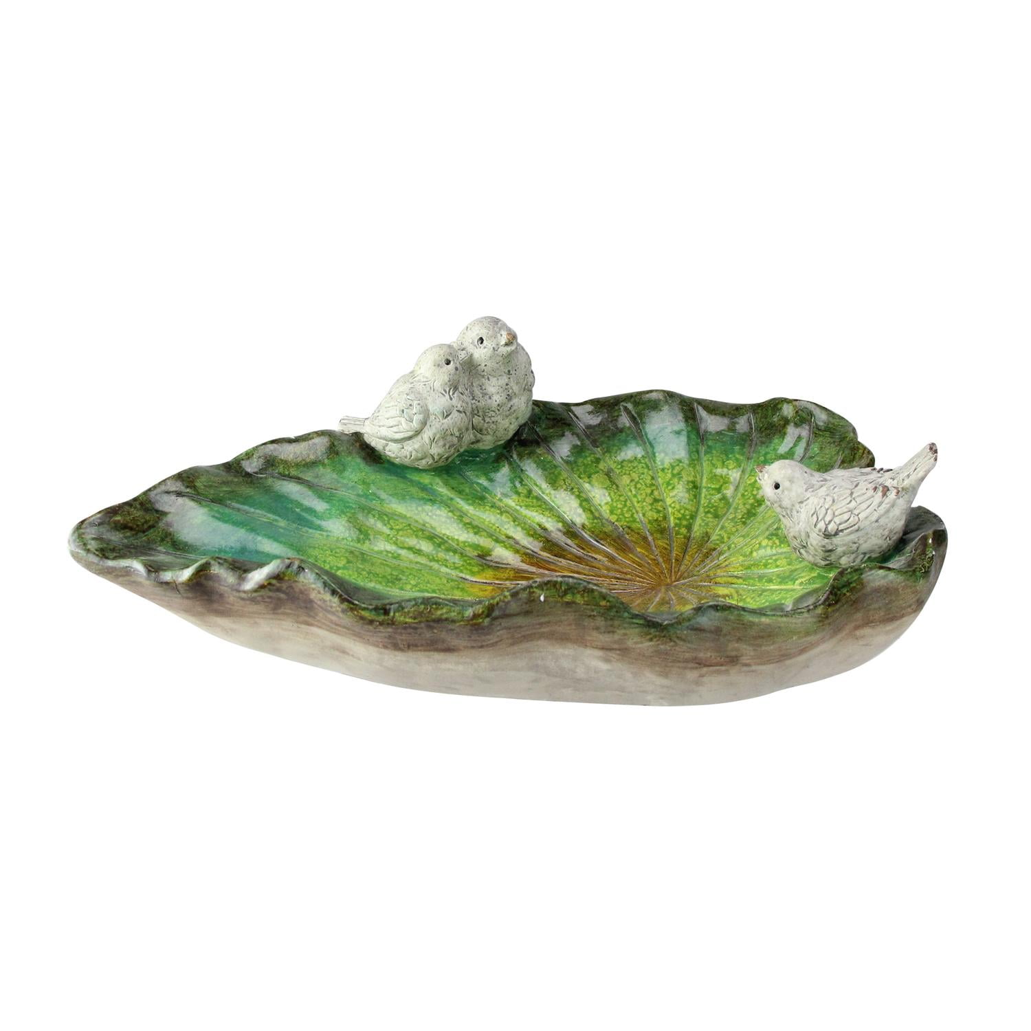 13 75 Green And Brown Outdoor Garden Embellishing Leaf Bird