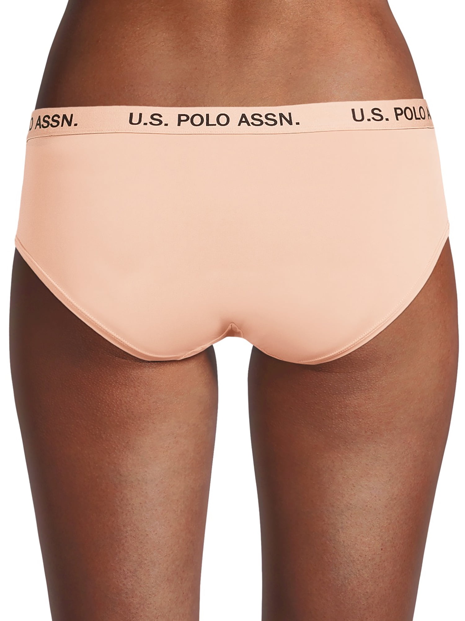 U.S. Polo Assn. Women's Microfiber Hipster Panty Underwear, 3-Pack, Sizes  S-3X 