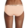 thumbnail image 3 of U.S. Polo Assn. Women's Microfiber Hipster Panty Underwear, 3-Pack, Sizes S-3X, 3 of 3