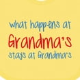 thumbnail image 4 of Inktastic What Happens at Grandma's Boys or Girls Baby Bib, 4 of 4