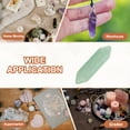 thumbnail image 6 of Uxcell Wand Crystals Stone, 10 Pcs Natural Crystal Polished Love Gemstone Rose Quartz Pocket Bulk Set Balancing Meditation Gifts, Green Aventurine, 6 of 6