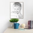 thumbnail image 4 of ArtToFrames 23" x 29" Bright Silver Picture Frame, 23x29 inch Silver Wood Poster Frame (WOM-4752), 4 of 8