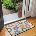 thumbnail image 2 of Colorful Daisy Flower Silhouette Pattern Door Rugs,Washable Non Slip Door Mats Indoor,Decorative Door Mats,Entry Mat Indoor for Entrance,Bedroom,Kitchen,Bathroom,30"x17", 2 of 6