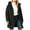 (New10)Black, variant on Women Long Hooded Parka Puffer Jacket Plus Size Drawstring Adjustable Collar Multi Pocket Windproof Coat Thick Winter Warm Outdoor Coat