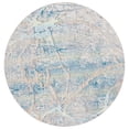 thumbnail image 2 of SAFAVIEH Barbados Micah Abstract Indoor/Outdoor Area Rug, Ivory Blue/Green, 6'6" x 6'6" Round, 2 of 3