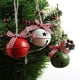 thumbnail image 3 of Campanas de metal JanHm adornos de árbol colgante de Navidad color blanco rojo verde Diámetro 12 x 5,5 x 5,5 cm 6 piezas, 3 of 5