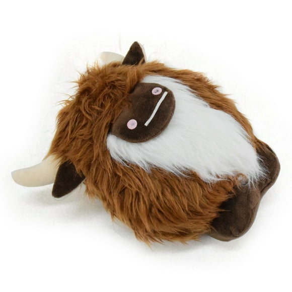 Velvet Cow Long Hair Scottish Yak Decoration Brown White Beard Color Blocked Cow