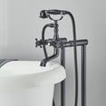thumbnail image 4 of Oil Rubbed Bronze Bathtub Shower Faucet Floor Mount Freestanding Waterfall Tub Filler Mixer, 4 of 10