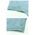 thumbnail image 5 of Hwmodou Women's Denim Vest Womens Denim Tube Top Zipper Back Strapless Bandeau Jean Crop Top Oversized Denim Vest, 5 of 9