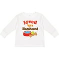 thumbnail image 3 of Inktastic Bloodhound Loved By A (Dog Breed) Boys or Girls Long Sleeve Toddler T-Shirt, 3 of 5