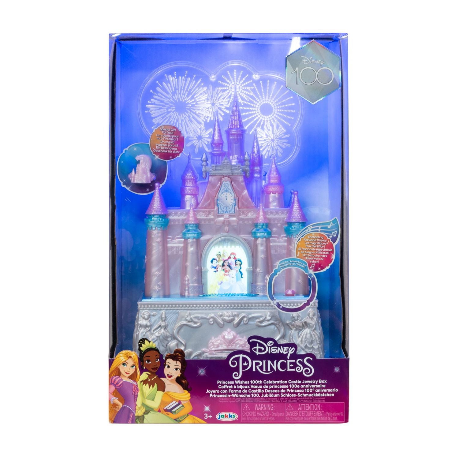 Princess Wishes 100th Celebration Castle Jewelry Box