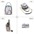 thumbnail image 4 of YAZAOO Cross Body Fashion Shoulder Waist Purse Bags Fantasy White Peacock Printed Pocket Handbags, 4 of 7