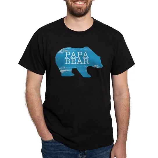 CafePress - Papa Bear T Shirt - Men's Classic Cotton T-Shirts