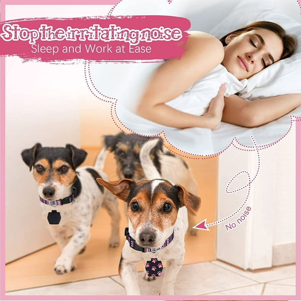 6 Pieces Dog Tag Holder Portable Pet ID Tag Soundless Dog Tag Silencer Bag Dog Tag Cover with Rings Quiet Dog Tag Bag Protector for Dogs Cats Pets Walmart