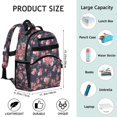 thumbnail image 6 of Lightweight Floral School Backpack, Waterproof, Multi-Layer Storage, Buckle Closure, Great Birthday or Travel Present, 6 of 6