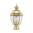 thumbnail image 2 of Monterey Outdoor Post Lantern - Finish: Polished Brass, 2 of 4
