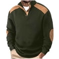 thumbnail image 2 of Handshe Men's Casual Shirt, Solid Color with Jacquard Design, Comfortable Knit Button-Up Shirt for Daily Outings and Outdoor Activities, 2 of 4
