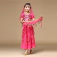 thumbnail image 3 of Fshinging Dresses For Girls 2025 Belly Dance for Girls Sequin Indian Dance Carnival Set Fashion Outfits Size S, 3 of 6