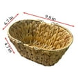 thumbnail image 2 of Woven Basket,Gourd Grass Woven Storage Basket,Fruit Picnic Serving Baskets with Folding Handle,Durable Candy Eggs Sundries Basket,Home Supplies Baskets for Wedding Party Decoration, 2 of 7