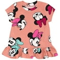 thumbnail image 3 of Disney Minnie Mouse Little Girls Peplum T-Shirt and Leggings Outfit Set Infant to Little Kid, 3 of 5