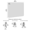 thumbnail image 2 of Pemberly Row Modern 22W Desktop Privacy Screen in Warm Beige, 2 of 10