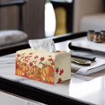 thumbnail image 5 of Psesaysky Thanksgiving Pumpkins Rectangle Tissue Box Cover, Waterproof Pu Leather Car Tissue Holder with Bottom Buckle Napkin Holder Organizer for Bathroom, Bedroom, Hotel, Office Desk 9.7"X5.2"X5.1", 5 of 7