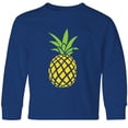 thumbnail image 3 of Inktastic Summer Pineapple Long Sleeve Youth T-Shirt, 3 of 5