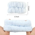 thumbnail image 2 of 4 Pairs Wristbands Wrist Spa Washband Wrist Bands for Washing Face Wrist Wash Towel Band Wristband Face Wash Scrunchies Absorbent Wrist Sweatband for Women Girls ( Black, Gray, Pink, Blue), 2 of 5