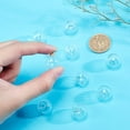 thumbnail image 3 of 12 Sets Glass Ball Pendant 14mm Mini Empty Clear Glass Globe Hollow Clear Glass Ball Dome Bottle Vial Pendant Charms for Pendant Charms Stud Earring Making, 3 of 8