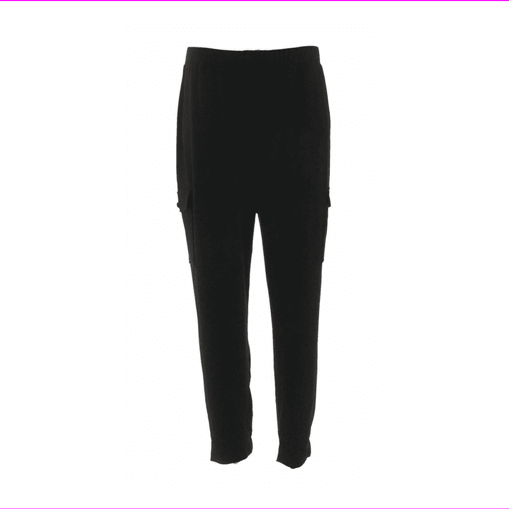 Susan Graver Petite Textured Liquid Knit Cargo Pants Black PXS ...