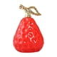 thumbnail image 1 of Estatua de pera, adorno artístico moderno, escultura de fruta coleccionable, figura de cerámica para comedor, entrada, tablero de coche, estantería. Rojo, 1 of 8