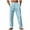 Light Blue, variant on asjyhkr Mens Linen Pants Elastic Waist Drawstring Straight Leg Vacation Beach Lounge Pants with Pockets