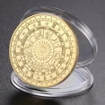 thumbnail image 4 of Regalo Coleccionable Monedas Conmemorativas Chapadas en Oro 12 Constelaciones (Libra), 4 of 8