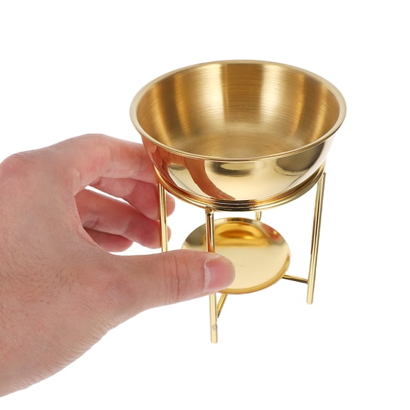 LOLIPPYY Metal Aromatherapy Burner Diffuser with Large Detachable Tray - Christmas Tealight Candle Warmer for Bedroom Decoration