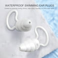 thumbnail image 3 of Bouchons d'Oreilles de Natation en Silicone Doux, Bouchons d'Oreilles Réutilisables et Étanches pour Adultes, Réduction de Bruit, pour Dormir, Menuiserie, Voyage, Douche, Bain, 3 of 6