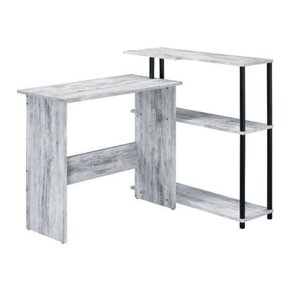 Ergode Writing Desk Antique White & Black Finish