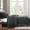 Charcoal, variant on Indigo Hill Cotton Comfort 3 Piece Quilt Set with Pillow Shams, Gauze Blanket Classic Modern Bedding, Gray, King