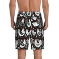 thumbnail image 4 of Lsque Laying Hens And Roosters Mens Sleep Pajama Shorts,Short Pajama Pants, Cotton Ultra-Soft Knit-3X-Large, 4 of 9