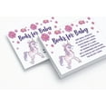 thumbnail image 5 of Inkdotpot 30Unicorn Jungle Animals Baby Shower Book Request Cards Bring A Book Instead Of A Card Baby Shower Invitations Inserts Games, 5 of 5