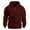 Wine, variant on Chiccall Casual Fleece Hoodies for Men Full Zip Long Sleeve Sweatshirt with 3 Zipper Pockets Workout Hooded Jacket