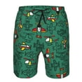 thumbnail image 4 of Kll Cartoon Air Transportation Men'S Casual Summer Beach Shorts Hawaiian Shorts With Pockets-X-Large, 4 of 9