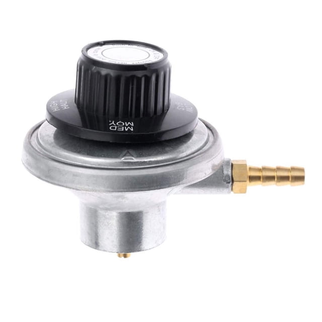 Regulador de Gas Ajustable de Baja PresióN del Tanque de Propano de 1 Libra con ConexióN de Manguera de PúAs de 1/4 Pulgadas