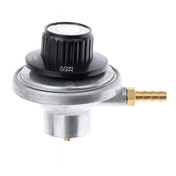 Regulador de Gas Ajustable de Baja PresióN del Tanque de Propano de 1 Libra con ConexióN de Manguera de PúAs de 1/4 Pulgadas