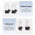 thumbnail image 4 of Locker Set Key Padlock, Shackle Outdoor Waterproof Lock Service with Key for Sheds, Gates, Fences, Hasp Storage,2Pcs, 4 of 6