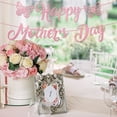 thumbnail image 5 of Glitter Happy Mother's Day Banner, Pre Strung Hanging Cardboard Letter Garland Sign DecorationforMom Decorations, Spring Family Gathering And First Mother's Day, Glitter Cardboard Banner 2 Meters, 5 of 5