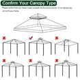 thumbnail image 5 of Lovote 10ft x 10ft Coffee Top Cover Outdoor Canopy, Anti UV, 5 of 12