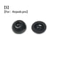 thumbnail image 1 of Auriculares inalámbricos, recargables, manos libres, pantalla LED, IPX4, Auriculares deportivos impermeables, rosa 1 par Advancent EL5622-01B, 1 of 2