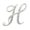 B, variant on Rhinestone Initial Letter H Brooch Pin for Clothing Bags Hats Accessories Metal Plated Script Design Decorative Jewelry